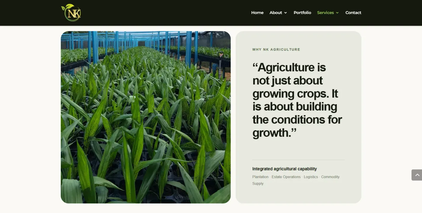 NK Agriculture homepage